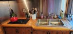 Kitchen sink and counter